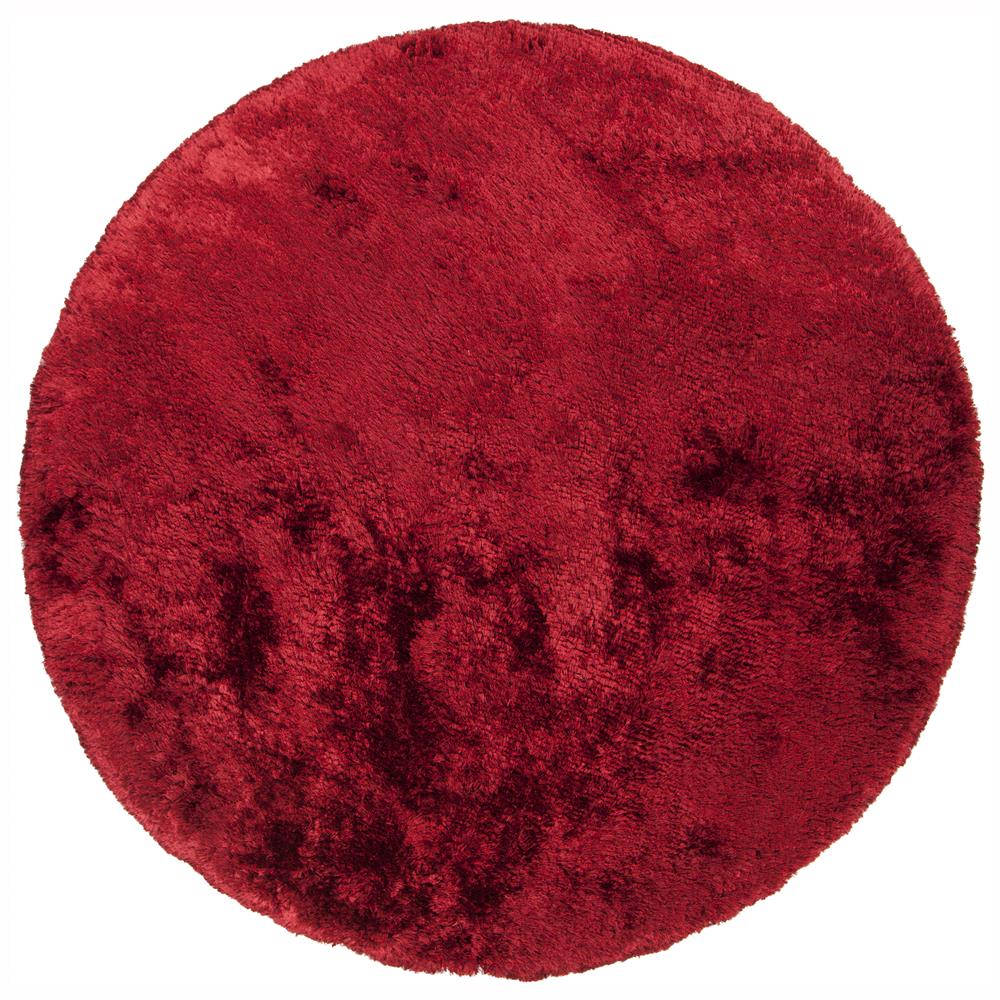 Chandra Rugs GIU27807 GIULIA Hand-Woven Contemporary Shag Rug in Red, 7