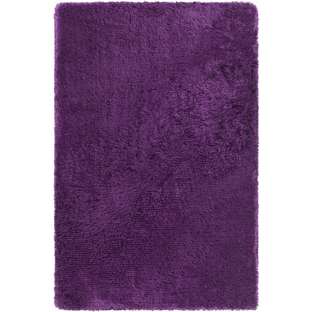 Chandra Rugs GIU27810 GIULIA Hand-Woven Contemporary Shag Rug in Purple, 5