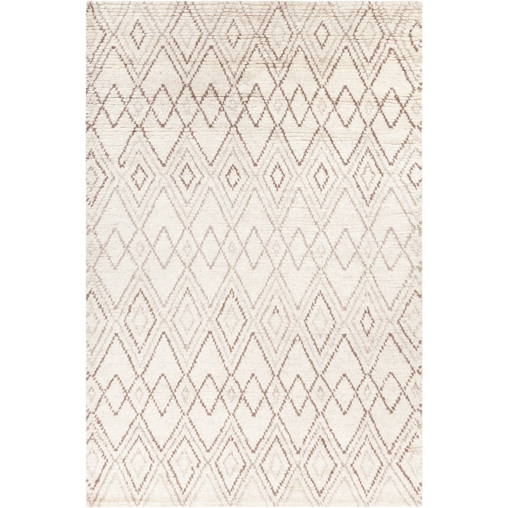 Chandra Rugs GLY-53302 Glynis Hand-knotted Transitional Rug in Brown/Tan/Beige
