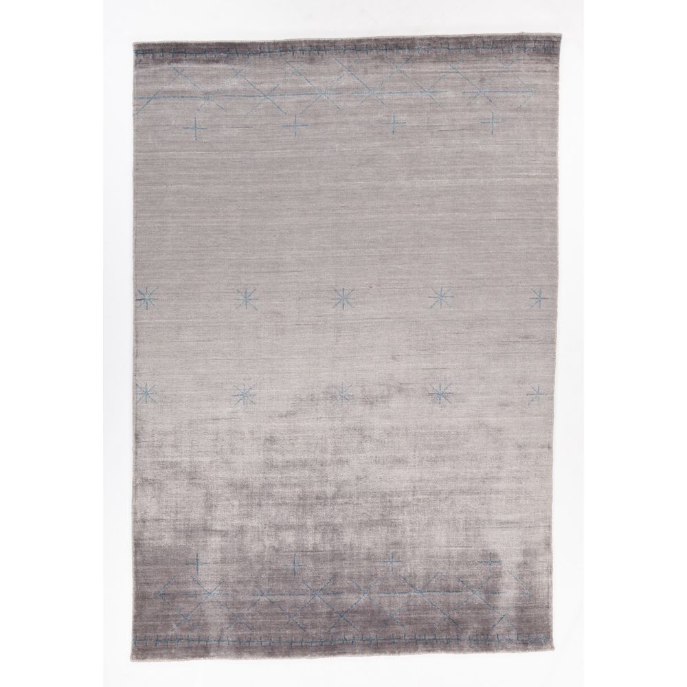 Chandra Rugs GRI-53404 Griselda Hand-woven Contemporary Rug in Grey/Blue