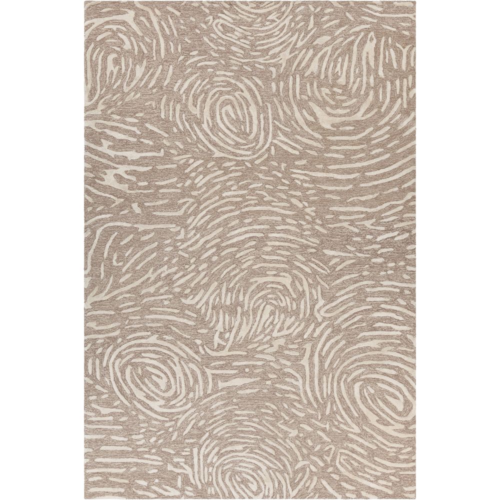 Chandra Rugs HES-49701 Hester Hand-tufted Contemporary Rug in Brown/Tan