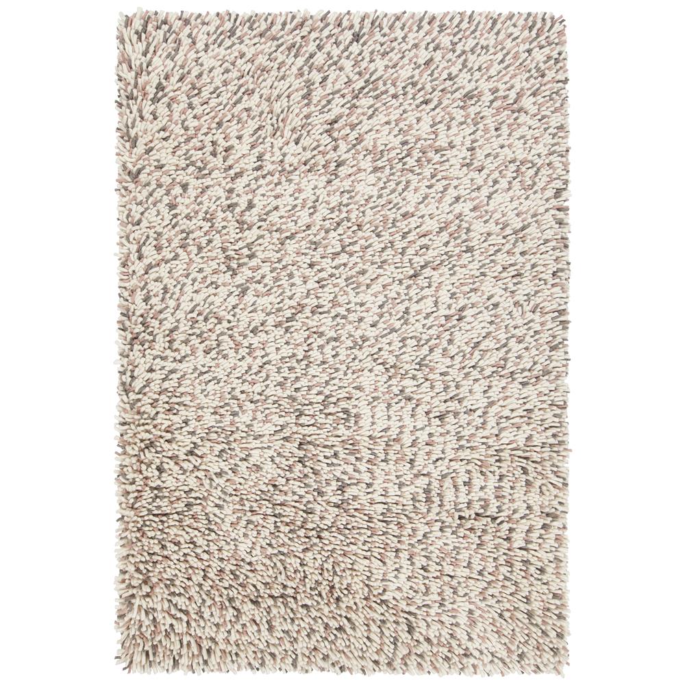 Chandra Rugs IMO44400 IMOGEN Hand Woven Contemporary Shag Rug in Pink/White/Grey, 9