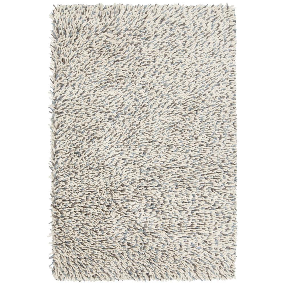 Chandra Rugs IMO44401 IMOGEN Hand Woven Contemporary Shag Rug in Blue/White/Grey, 5