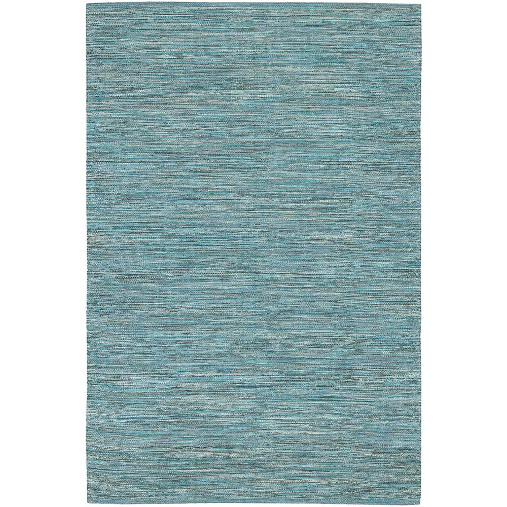 Chandra Rugs IND14 INDIA Hand-Woven Contemporary Rug in Blue, 2