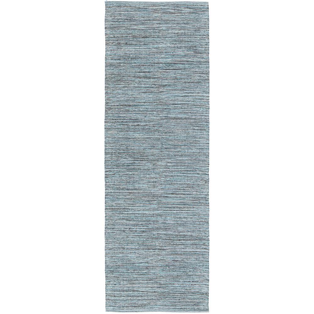 Chandra Rugs IND14 INDIA Hand-Woven Contemporary Rug in Blue, 2