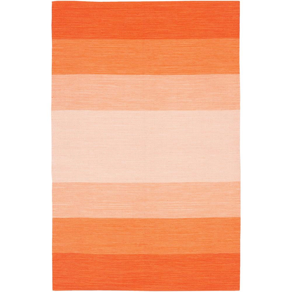 Chandra Rugs IND1 INDIA Hand-Woven Contemporary Rug in Orange, 7