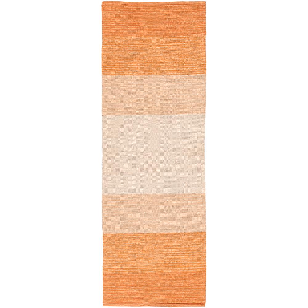 Chandra Rugs IND1 INDIA Hand-Woven Contemporary Rug in Orange, 2