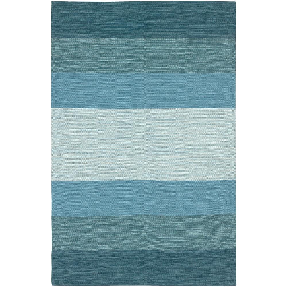 Chandra Rugs IND2 INDIA Hand-Woven Contemporary Rug in Blue, 5