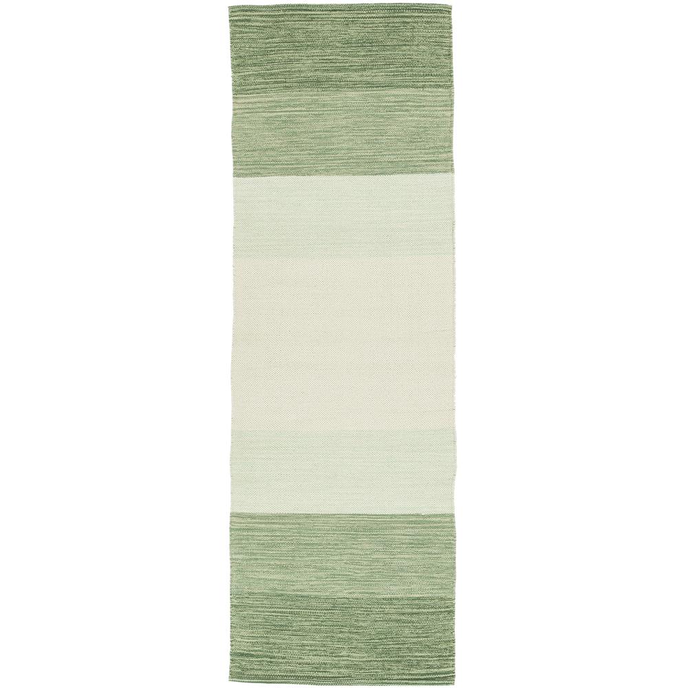 Chandra Rugs IND5 INDIA Hand-Woven Contemporary Rug in Green/Cream, 2