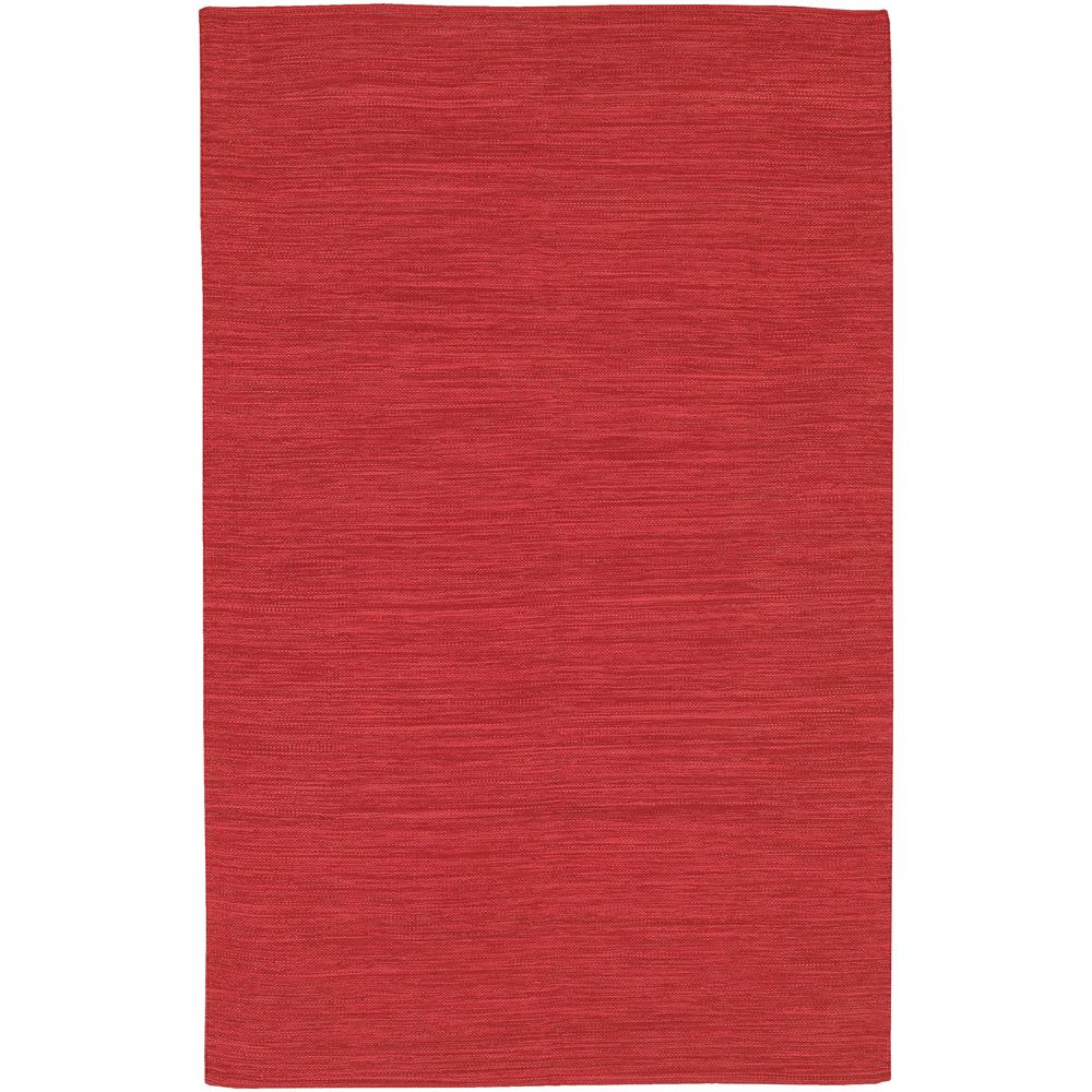 Chandra Rugs IND9 INDIA Hand-Woven Contemporary Rug in Dark Red, 3
