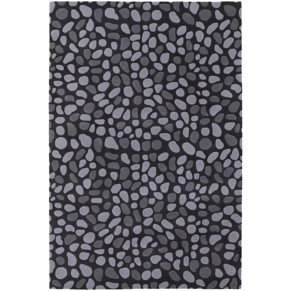 Chandra Rugs INH21619 INHABIT Hand-Tufted Designer Rug in Charcoal/Grey, 7