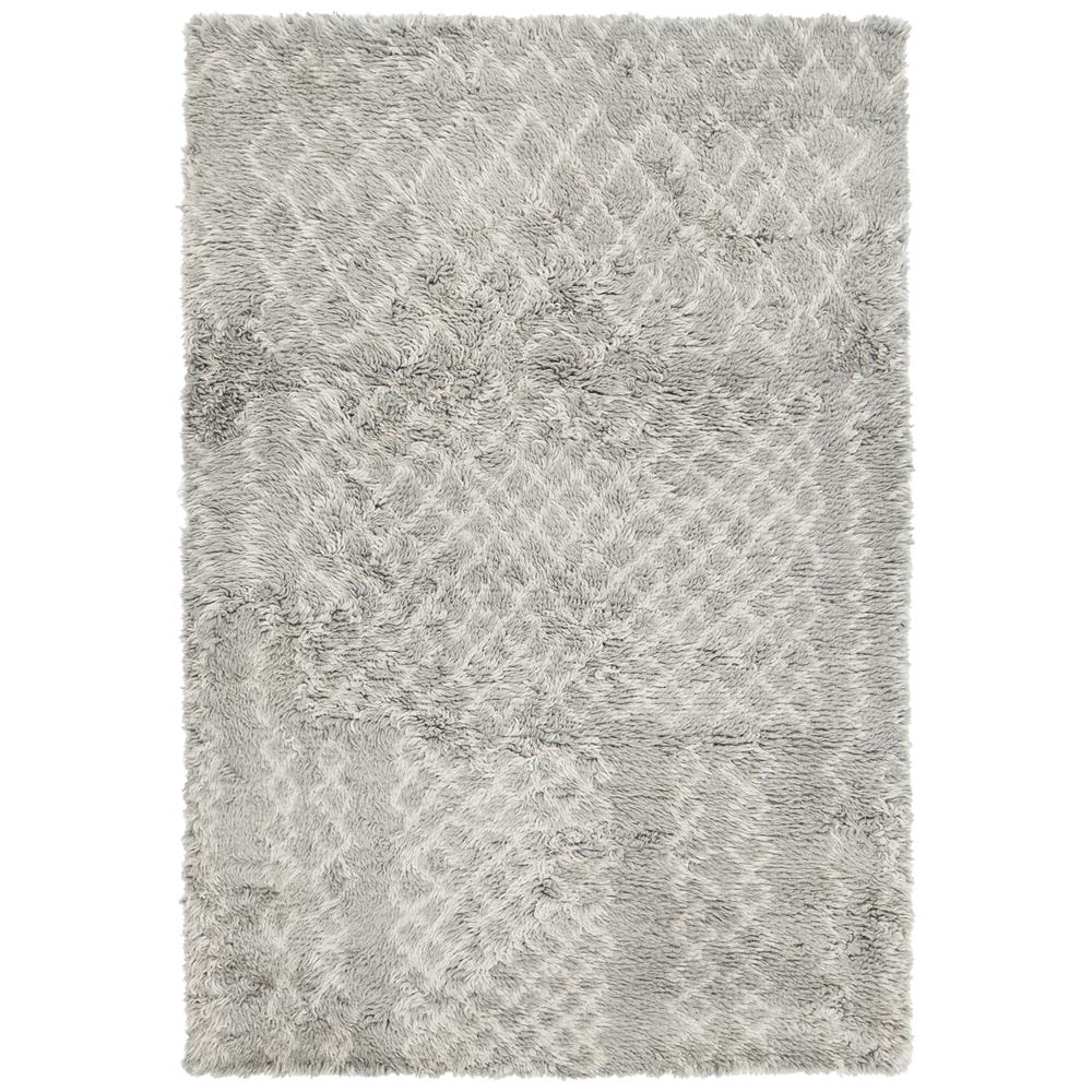Chandra Rugs JER44302 JERI Hand Knotted Contemporary Shag Rug in Grey, 7
