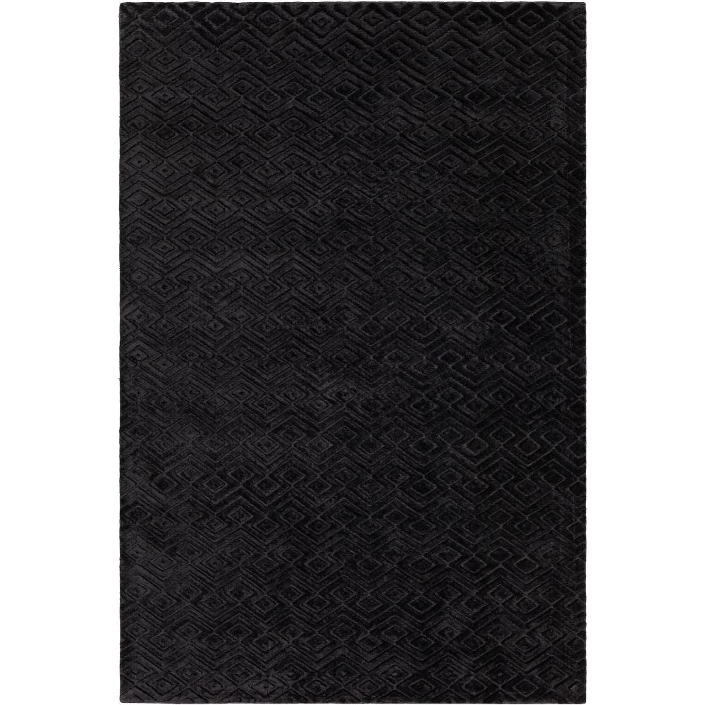 Chandra Rugs KEI-50100 Keira Hand-woven Contemporary Rug in Black