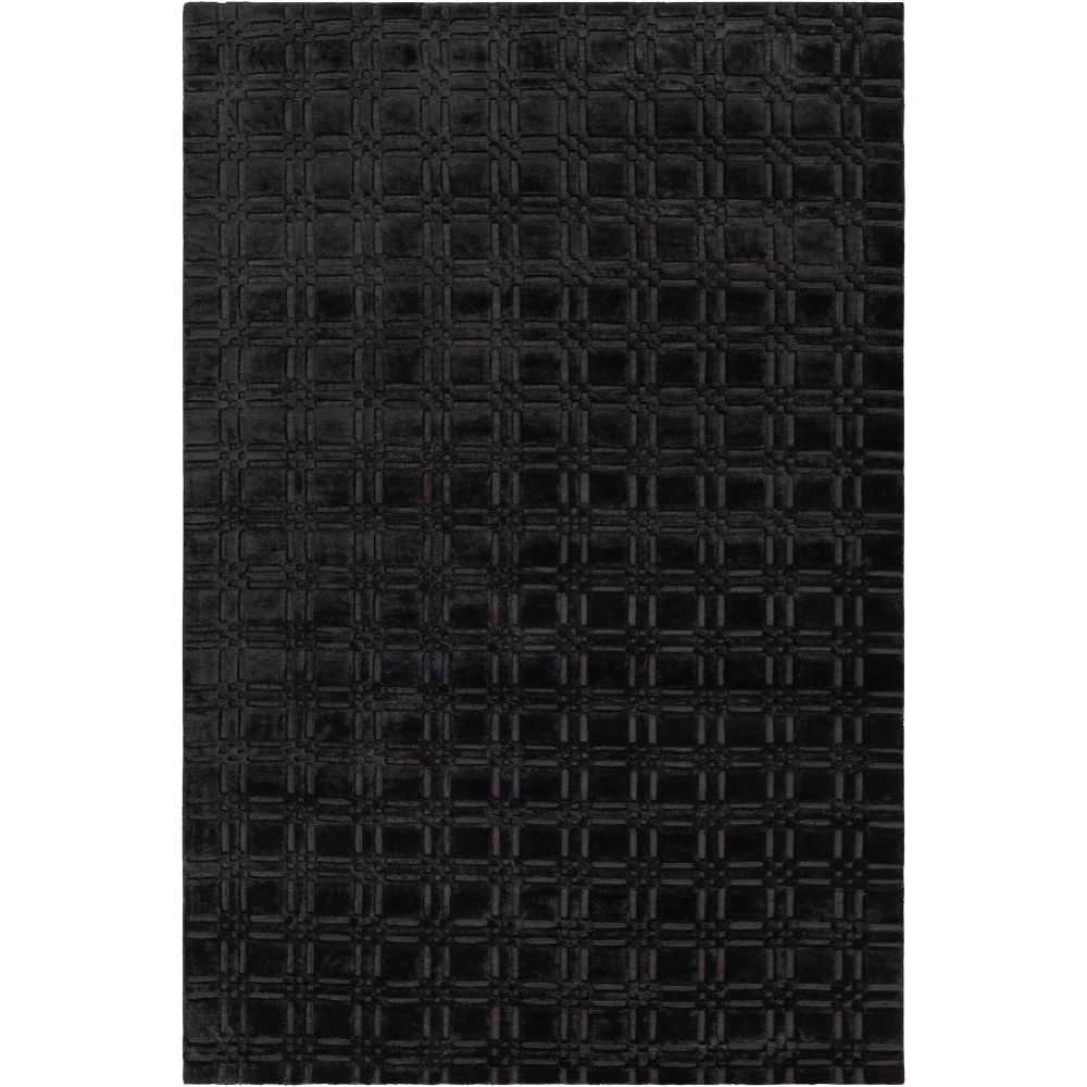 Chandra Rugs KEI-50101 Keira Hand-woven Contemporary Rug in Black
