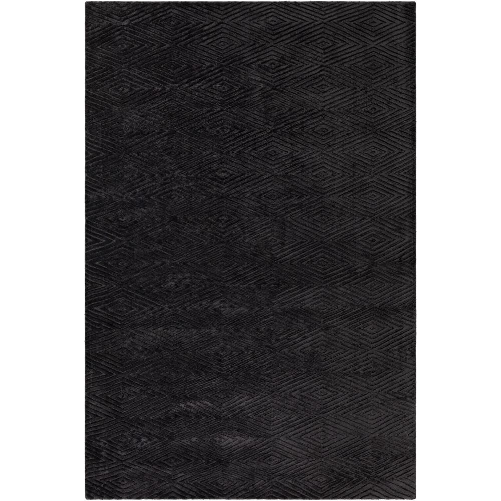 Chandra Rugs KEI-50102 Keira Hand-woven Contemporary Rug in Black