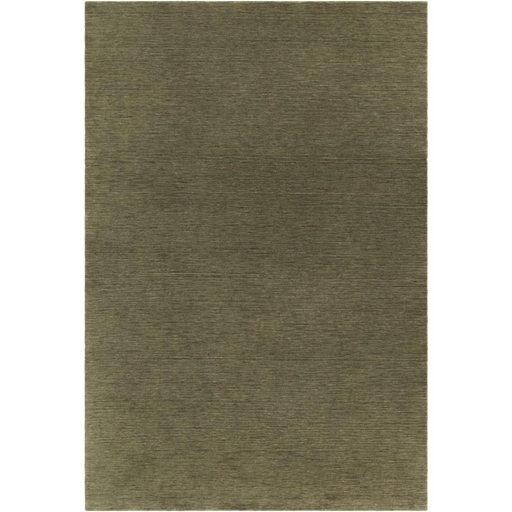 Chandra Rugs LAU11203 LAURA Hand-Knotted Contemporary Wool Rug in Green, 7