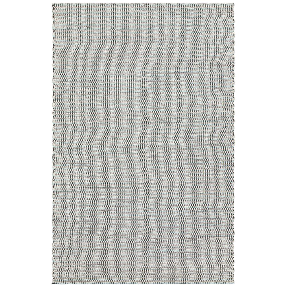 Chandra Rugs LEN44600 LENA Hand Woven Contemporary Rug in Teal/White/Grey/Black, 7