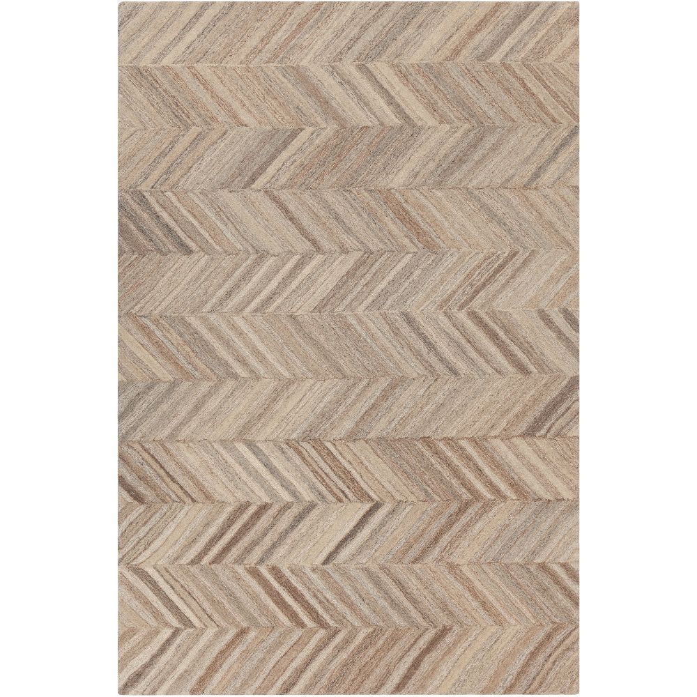 Chandra Rugs LYR-50201 Lyril Hand-tufted Contemporary Rug in Grey/Brown/Natural