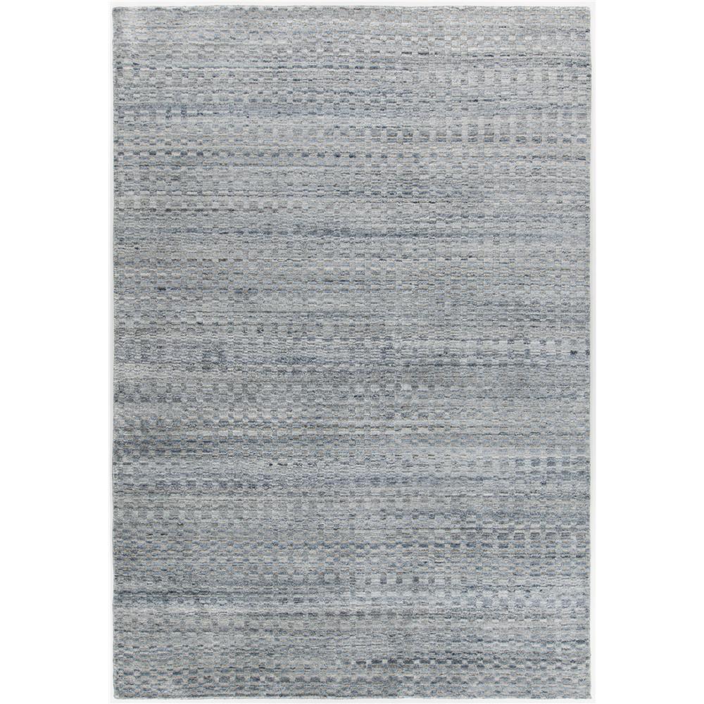 Chandra Rugs MEL46201 MELINA Hand-woven Contemporary Rug in Blue/Siver, 9