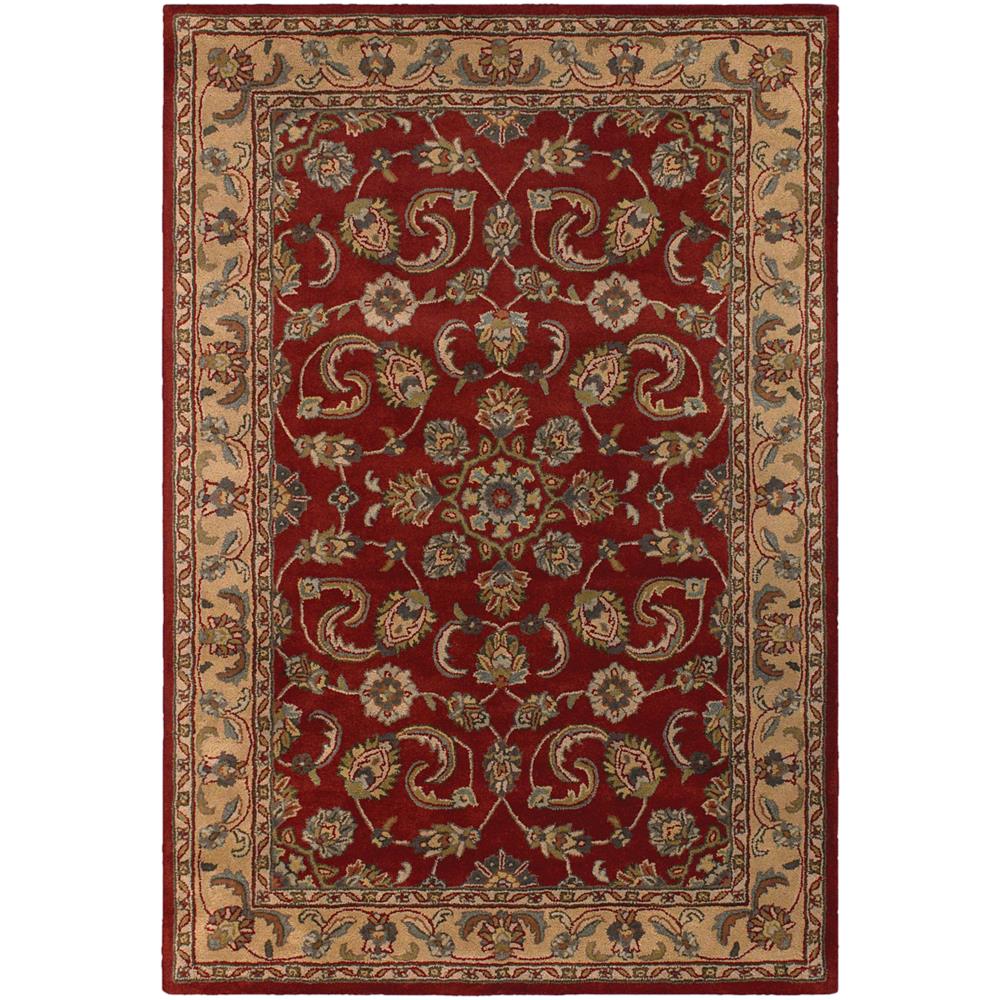 Chandra Rugs MET560 METRO Hand-Tufted Contemporary Rug in Red/Tan/Blue/Brown, 5