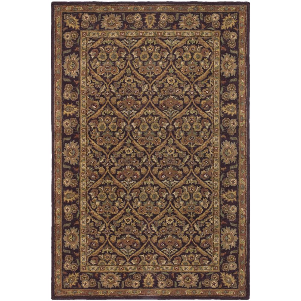 Chandra Rugs MET563 METRO Hand-Tufted Contemporary Rug in Brown/Yellow/Green/Beige, 5
