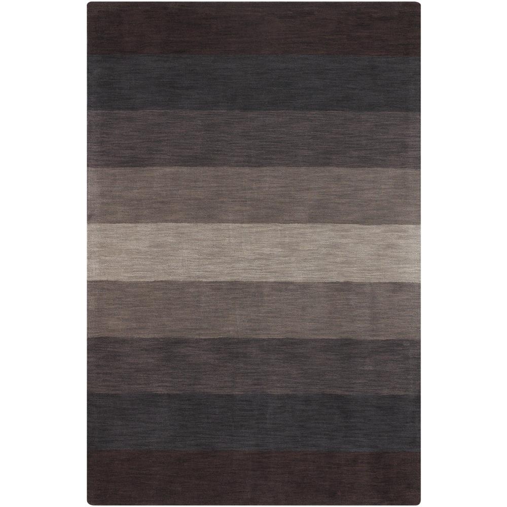 Chandra Rugs MET568 METRO Hand-Tufted Contemporary Rug in Charcoal/Grey/Brown, 5