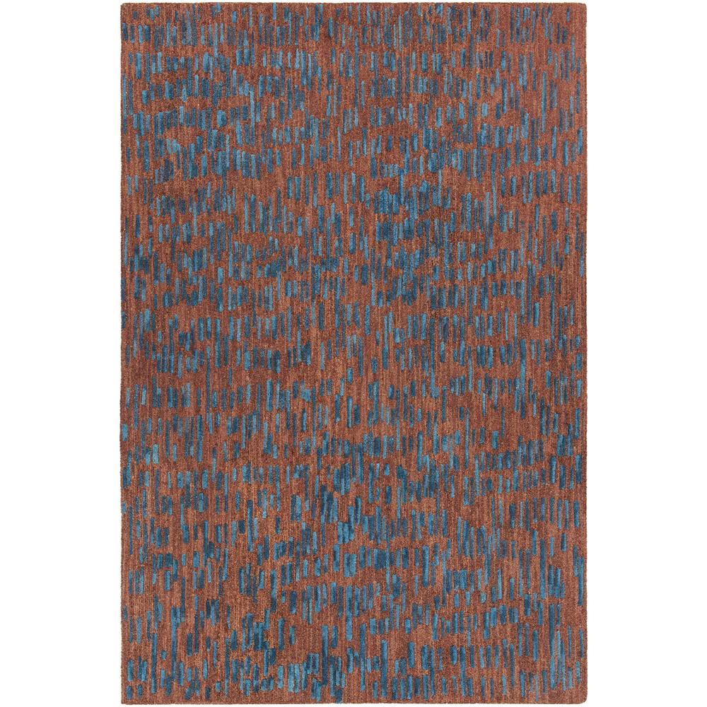 Chandra Rugs MIS42300 MISTY Hand-tufted Contemporary Rug in Brown/Blue, 5