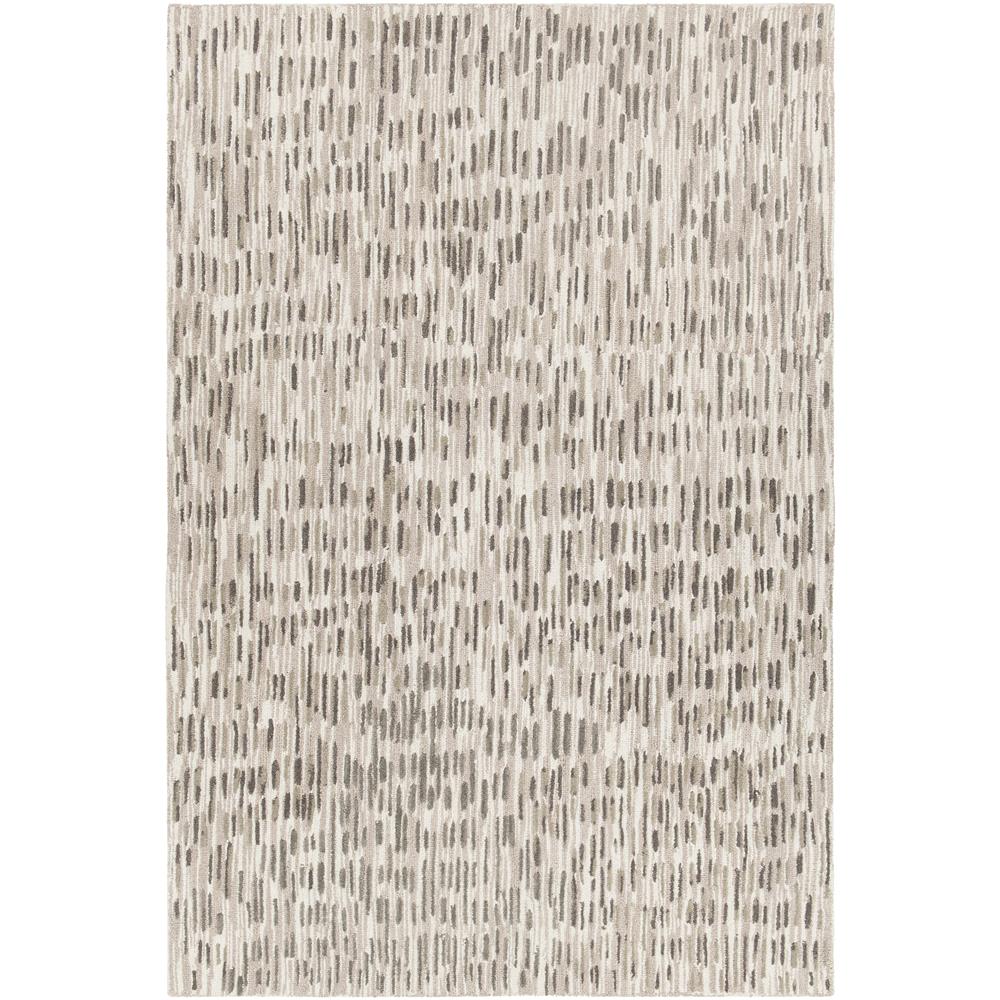 Chandra Rugs MIS42302 MISTY Hand-tufted Contemporary Rug in Beige/Charcoal, 7