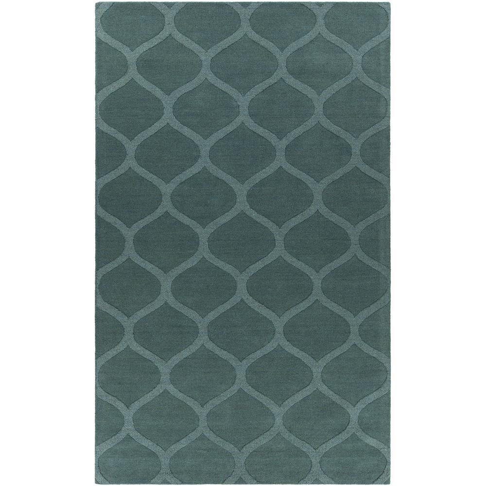 Chandra Rugs MYS29801 MYSTICA Hand-Tufted Contemporary Wool Rug in Teal, 5