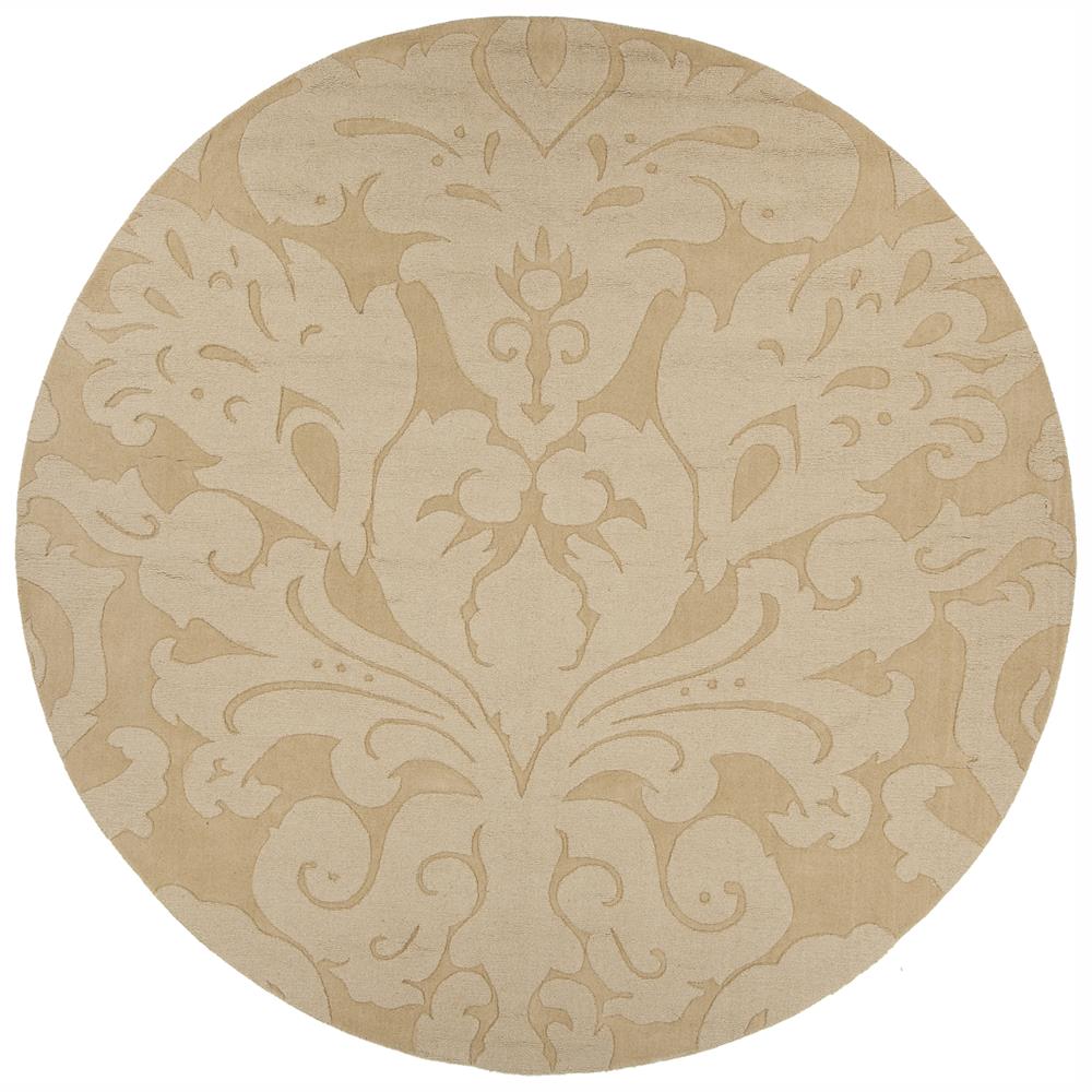 Chandra Rugs MYS29806 MYSTICA Hand-Tufted Contemporary Wool Rug in Light Gold, 8