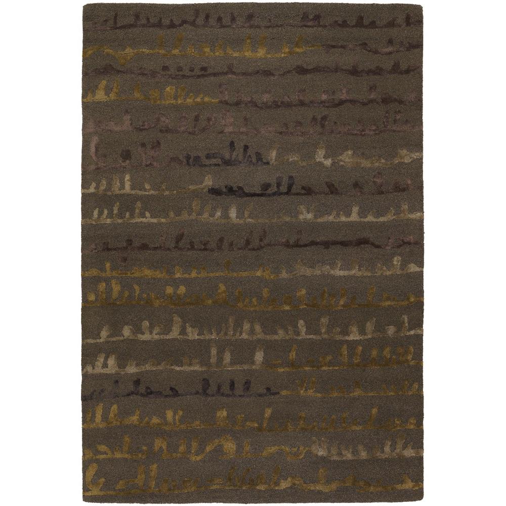 Chandra Rugs NAV5008 NAVYAN Hand-Tufted Contemporary Rug in Brown/Taupe/Gold, 5