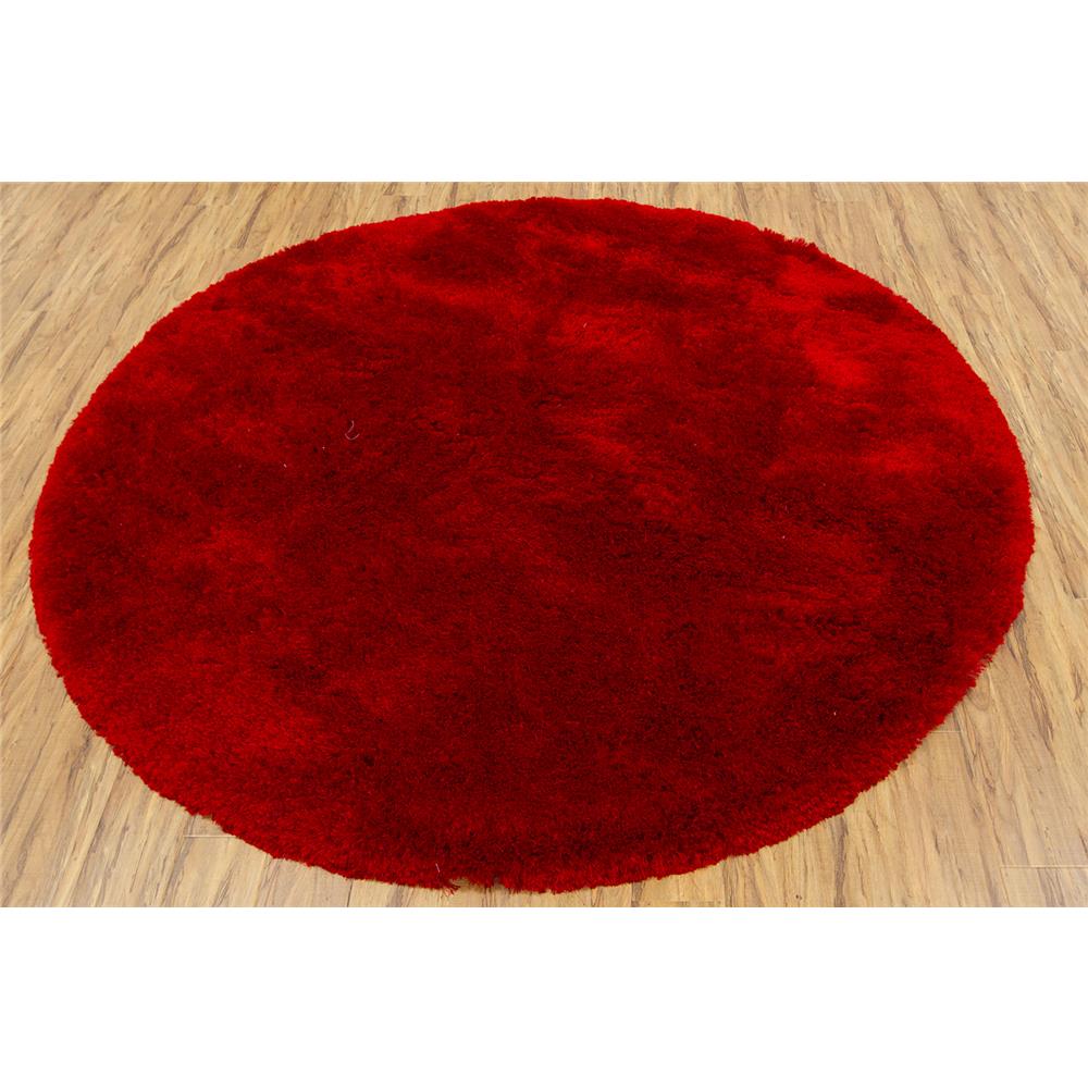 Chandra Rugs NAY18802 NAYA Hand-Woven Contemporary Shag Rug in Red, 7