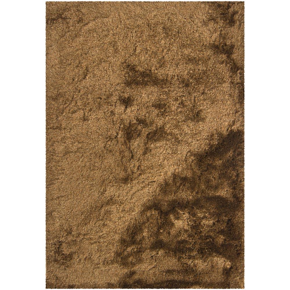 Chandra Rugs NAY18803 NAYA Hand-Woven Contemporary Shag Rug in Brown/Beige, 7