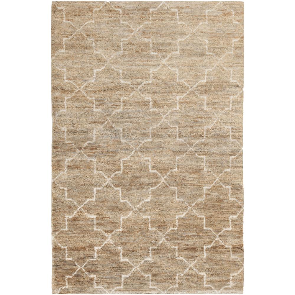 Chandra Rugs NES32701 NESCO Hand-Knotted Natural Rug in Natural, 7