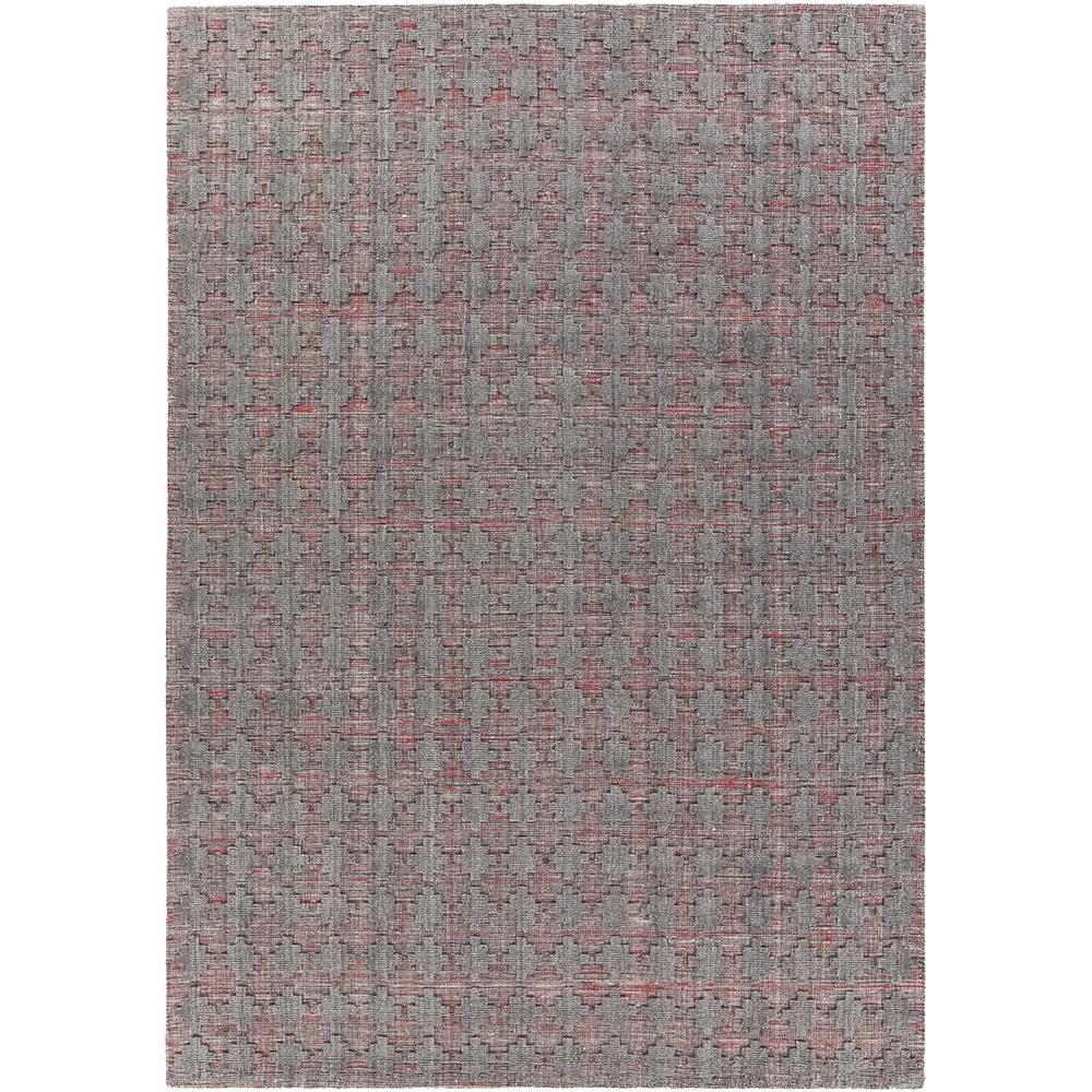 Chandra Rugs NET33201 NETIX Hand-Woven Contemporary Rug in Red/Grey, 7