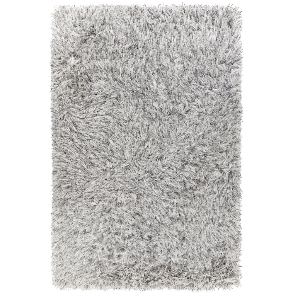 Chandra Rugs ONE35303 ONEX Hand-Woven Contemporary Shag Rug in White, 9