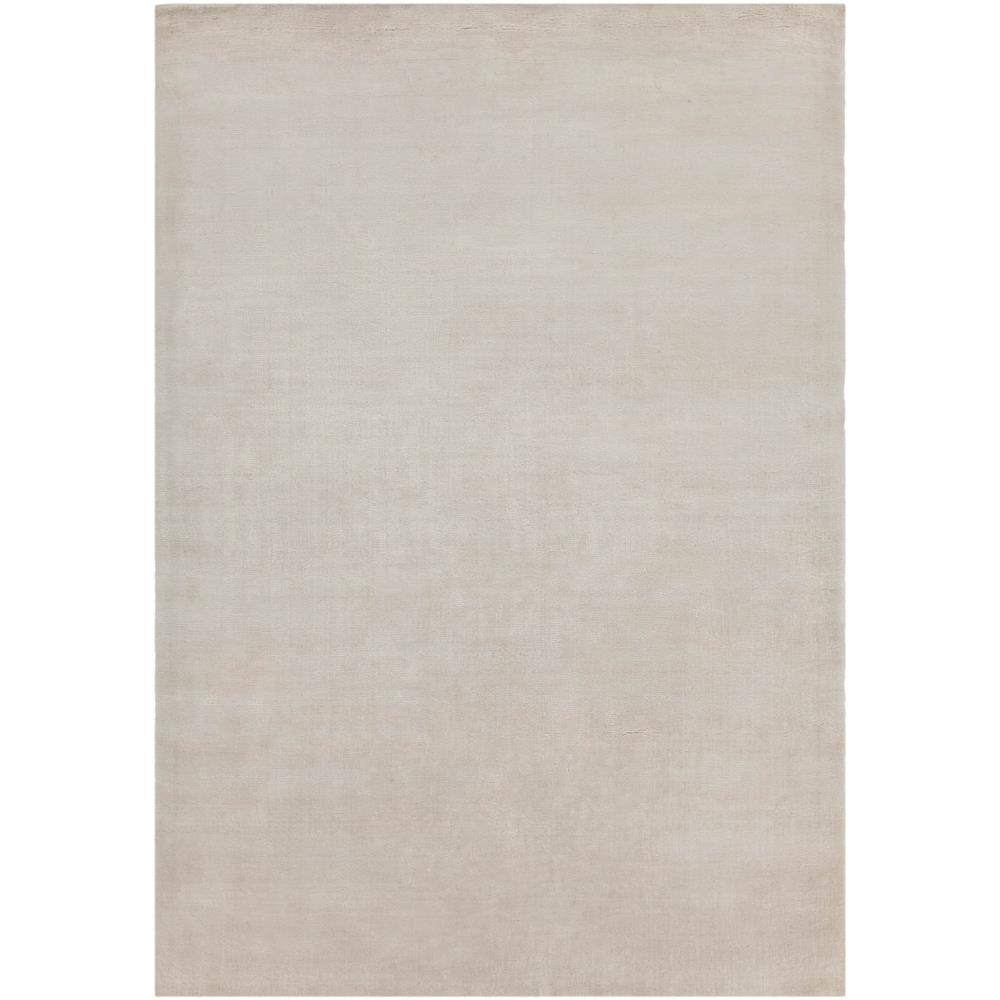 Chandra Rugs OPE26400 OPEL Hand-Knotted Solid Rug in Ivory, 5