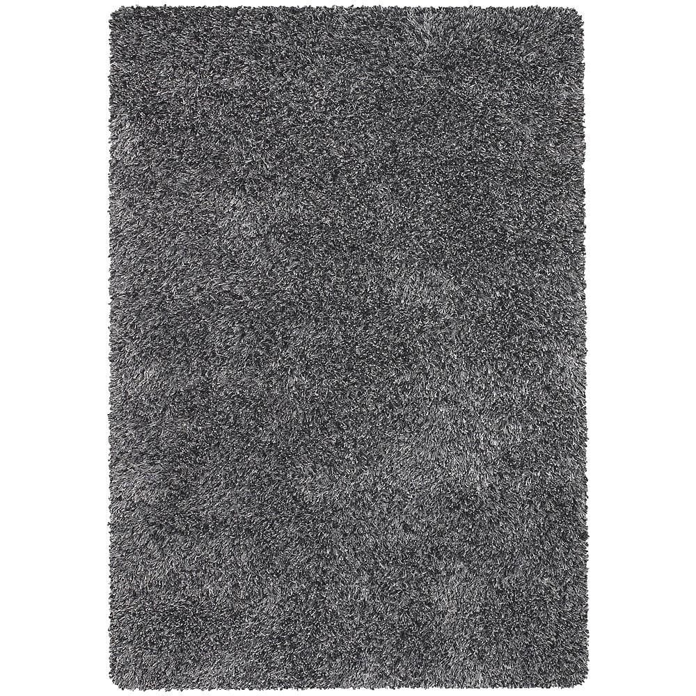 Chandra Rugs ORC9702 ORCHID Hand-Woven Contemporary  Rug in Black/Ivory/Grey, 5