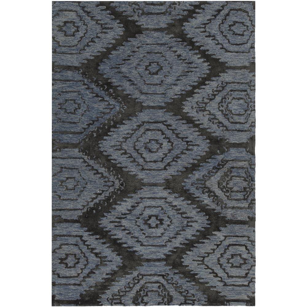 Chandra Rugs PAO41402 PAOLA Hand-Tufted Contemporary Rug in Blue/Black, 5