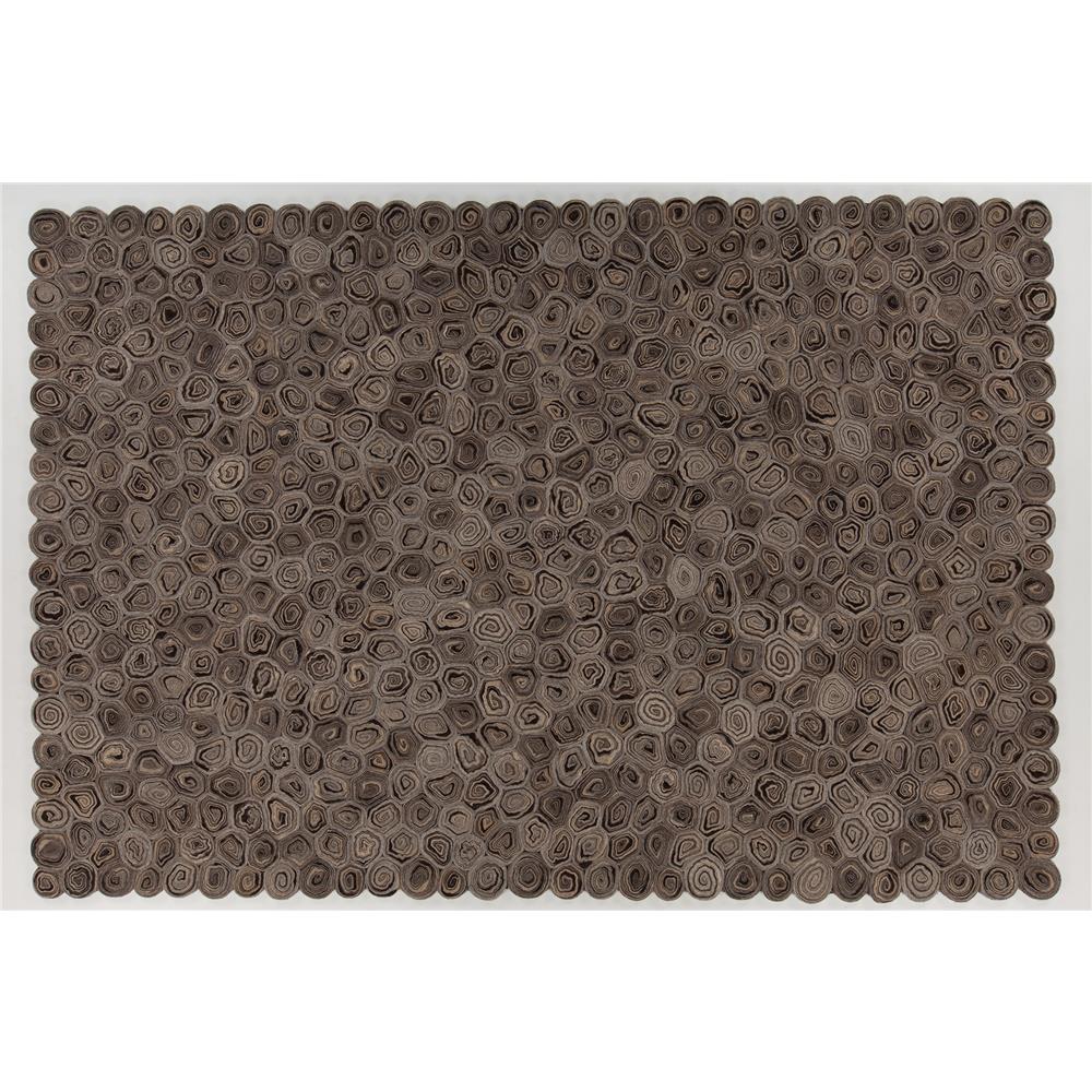 Chandra Rugs PAT46800 PATAGONIA Hand-Woven Contemporary Wool Rug in Taupe/Brown/Beige, 9