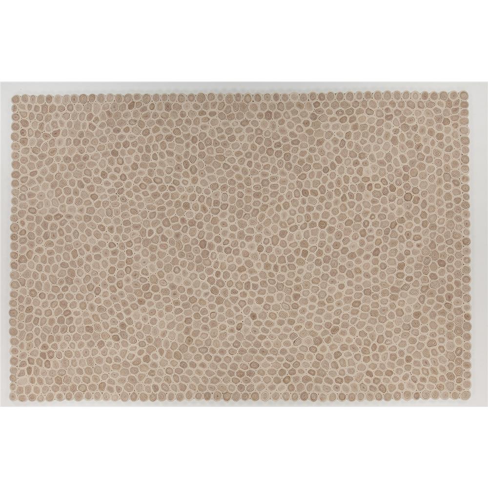 Chandra Rugs PAT46801 PATAGONIA Hand-Woven Contemporary Wool Rug in White/Brown/Beige, 9