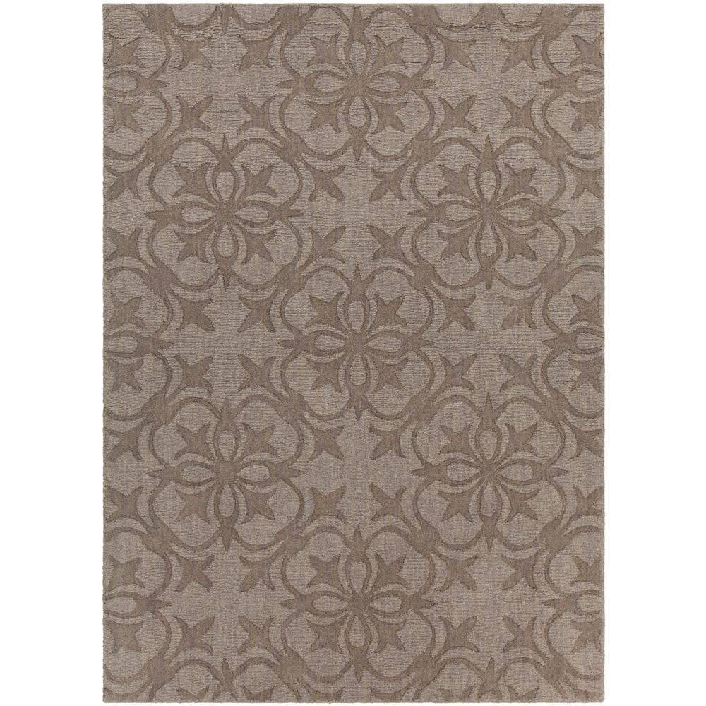 Chandra Rugs REK29600 REKHA Hand-Tufted Transitional Rug in Taupe/Brown, 5