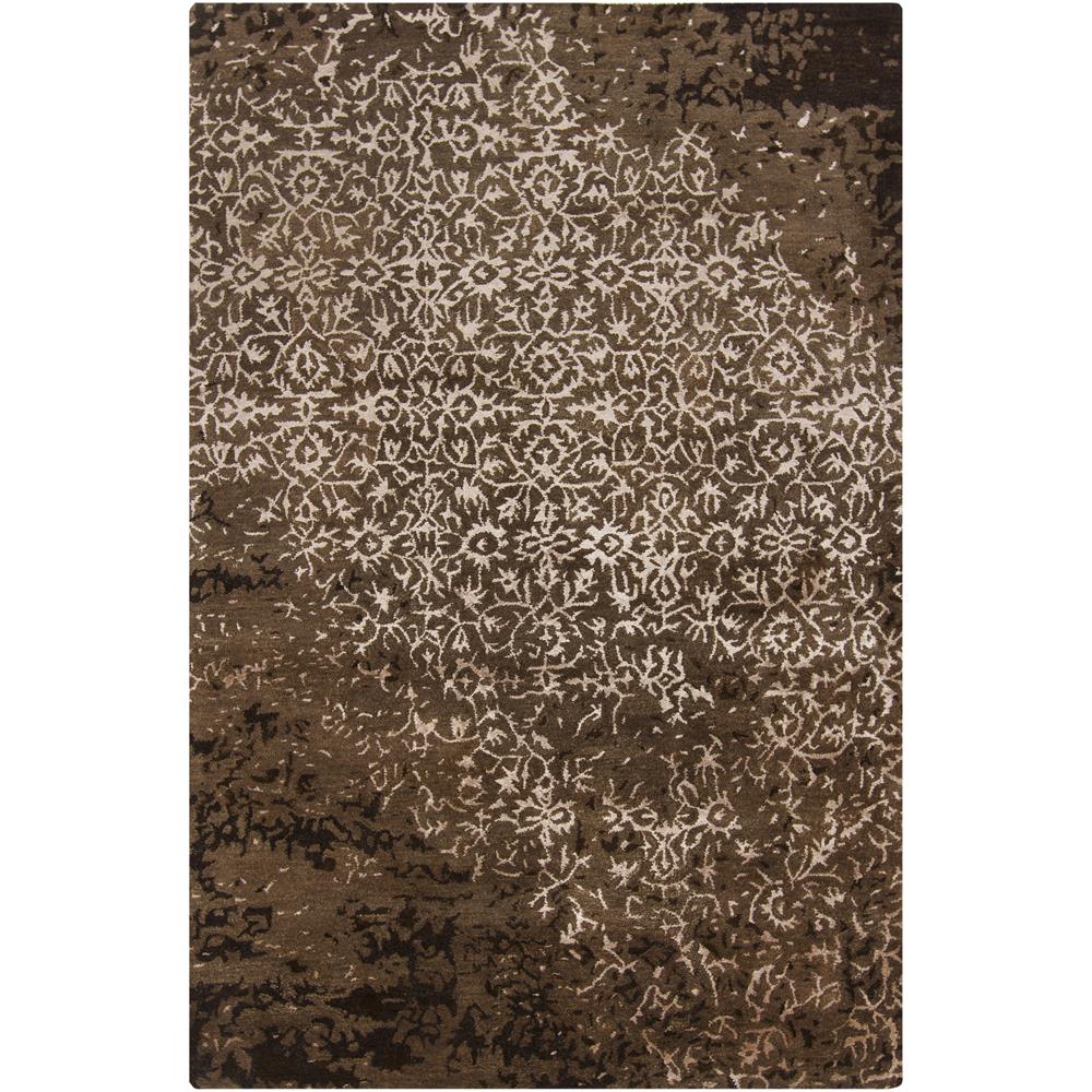 Chandra Rugs RUP39602 RUPEC Hand-Tufted Contemporary Rug in Brown/Cream, 9