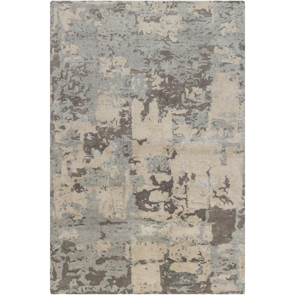 Chandra Rugs RUP39610 RUPEC Hand-Tufted Contemporary Rug in Silver/Beige/Brown, 5