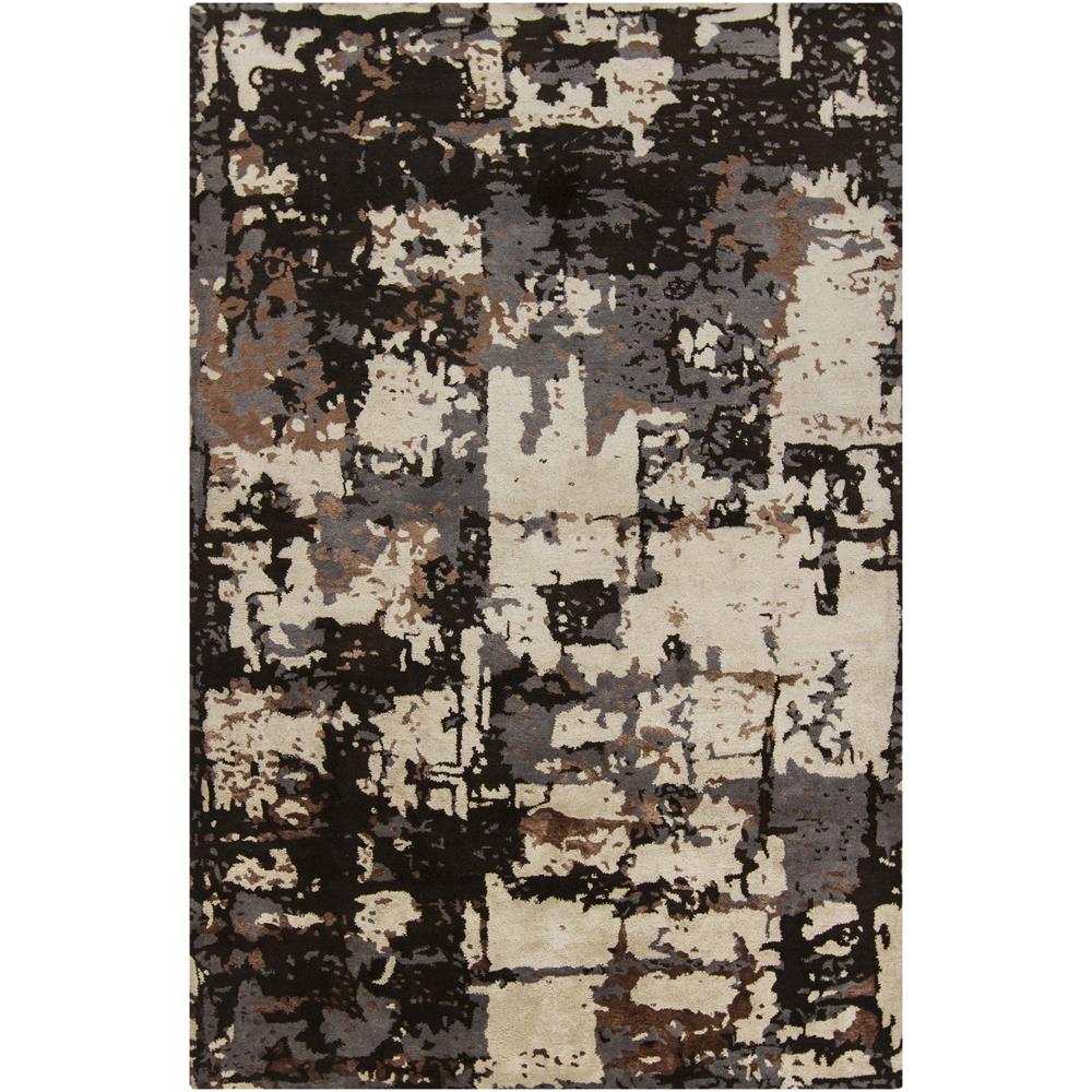 Chandra Rugs RUP39611 RUPEC Hand-Tufted Contemporary Rug in Grey/Beige/Brown, 9