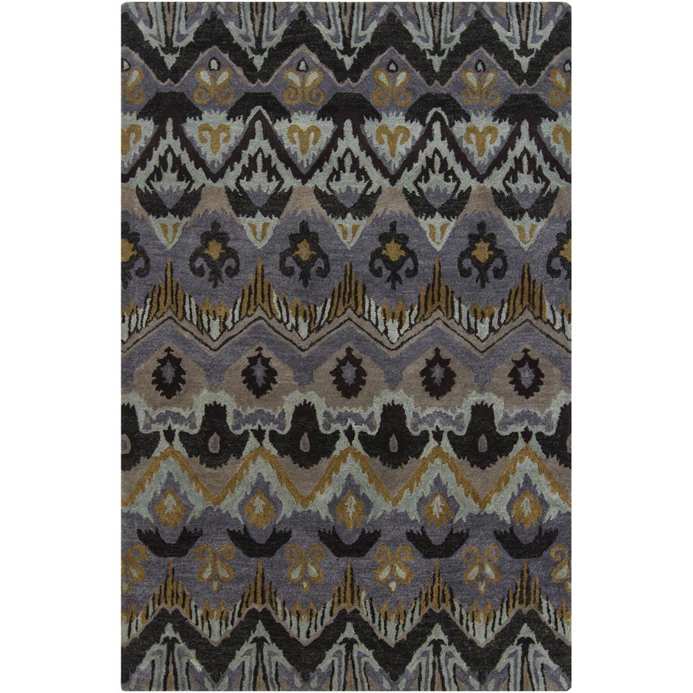 Chandra Rugs RUP39619 RUPEC Hand-Tufted Contemporary Rug in Grey/Taupe/Gold/Black, 9