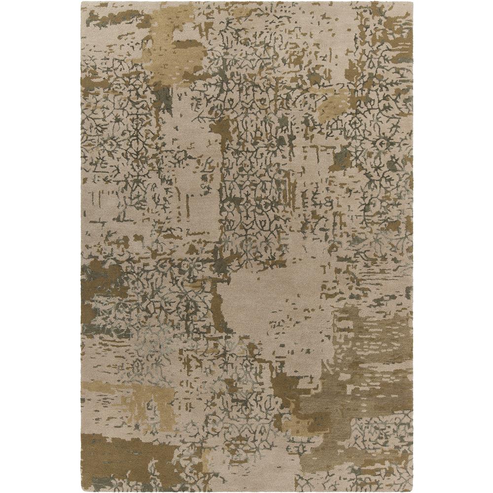 Chandra Rugs RUP39627 RUPEC Hand-Tufted Contemporary Rug in Beige / Green, 5