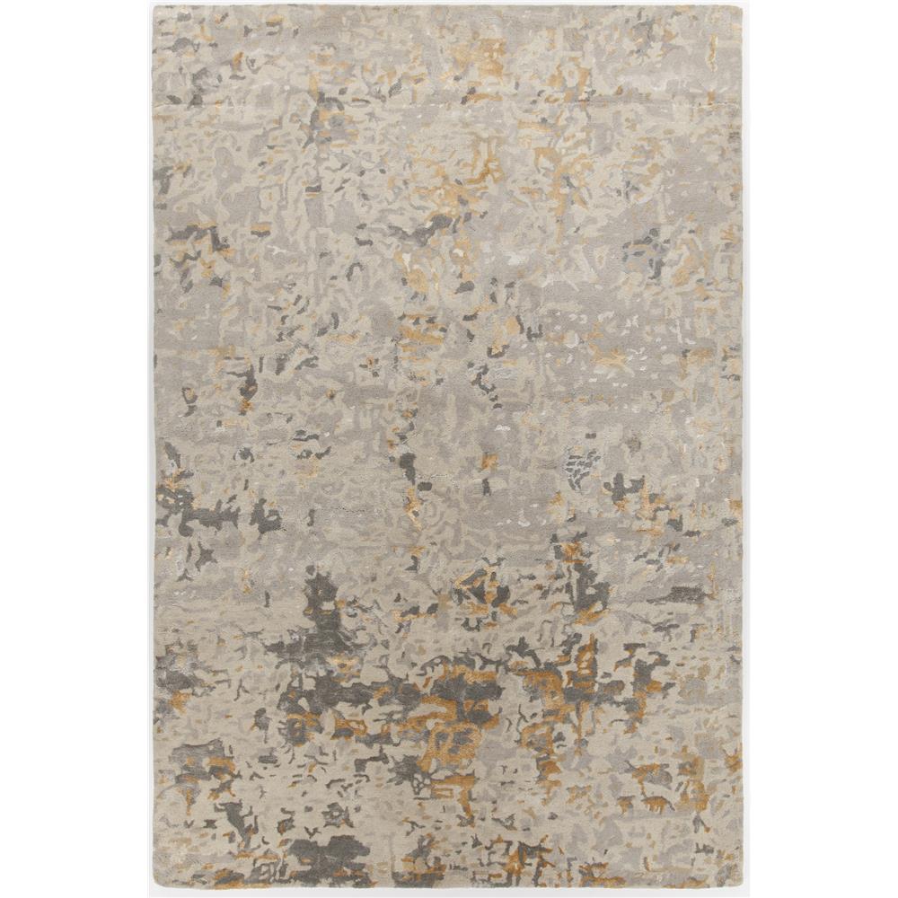 Chandra Rugs RUP39631 RUPEC Hand-Tufted Contemporary Rug in Beige/Grey/Gold, 9