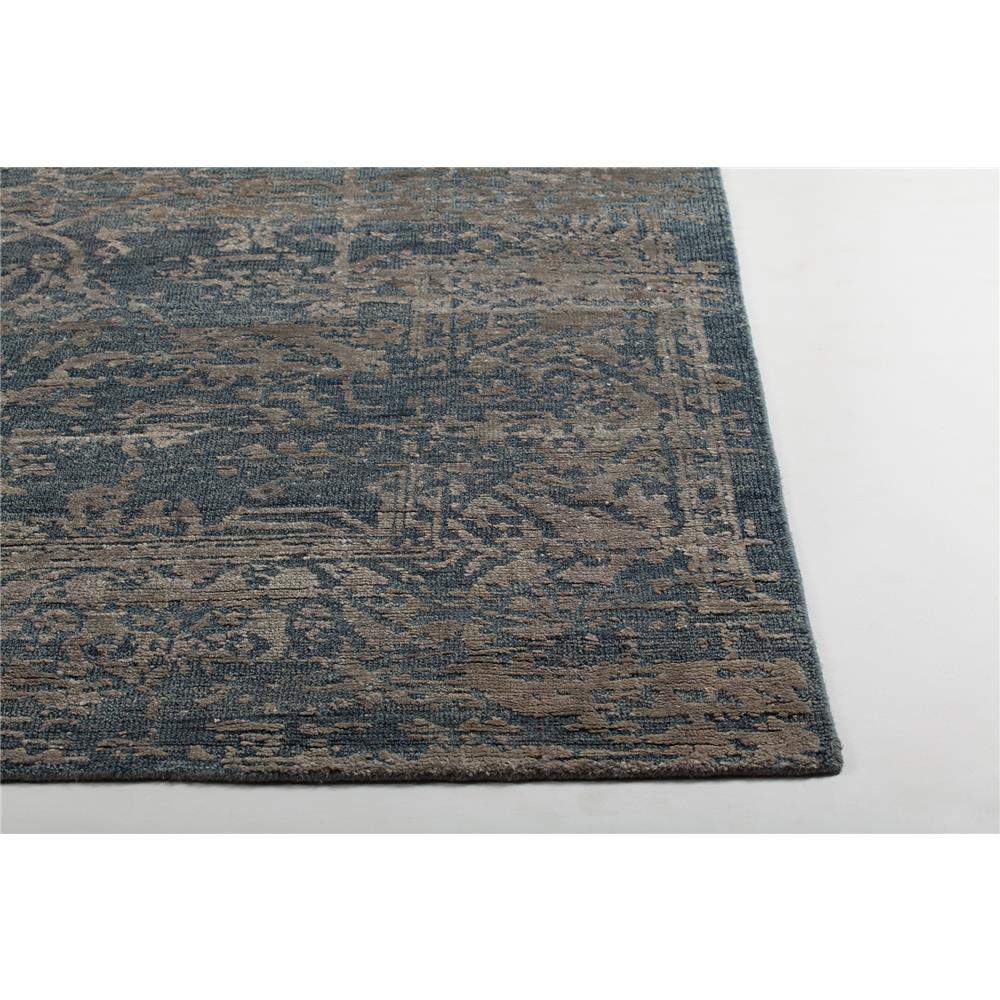 Chandra Rugs SAS47002 SASHA Hand-knotted Traditional Rug in Navy Blue/Silver, 5