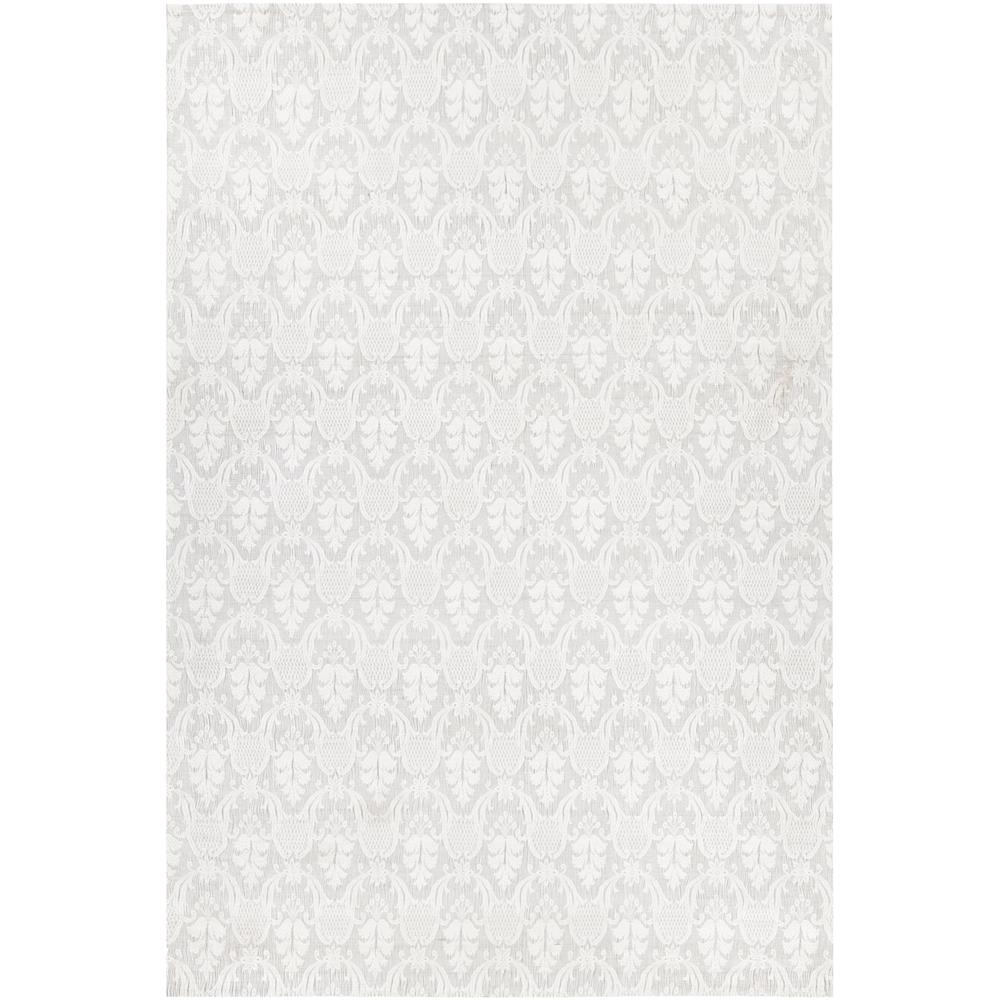 Chandra Rugs SHE31205 SHENAZ Hand-Woven Dhurrie Rug in Ivory, 7